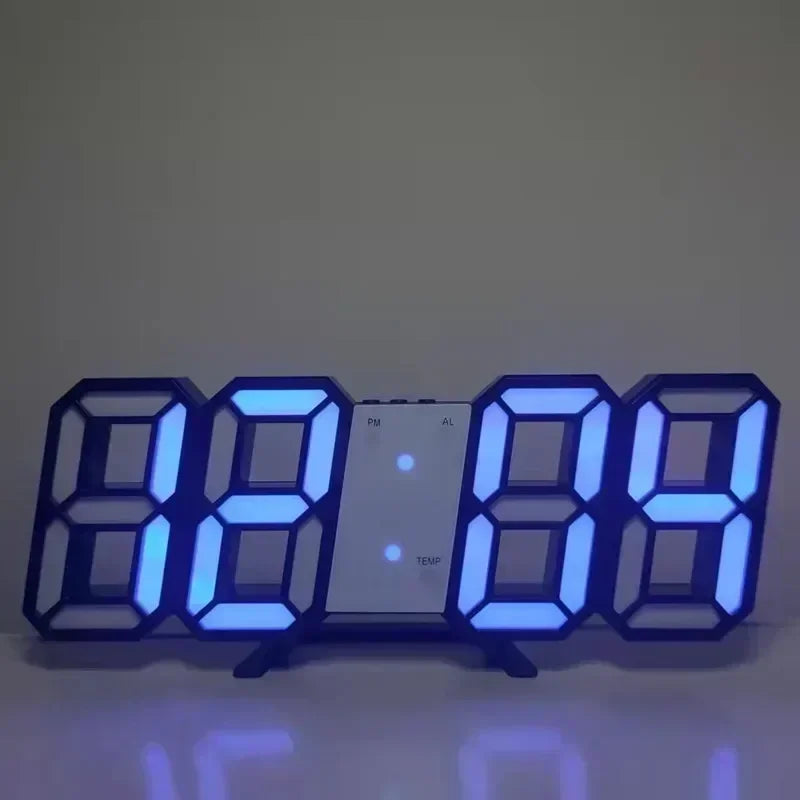 ⏰✨ Electronic Digital LED Wall Clock – Μοντέρνο Ρολόι Τοίχου & Γραφείου με Ξυπνητήρι 🖥️