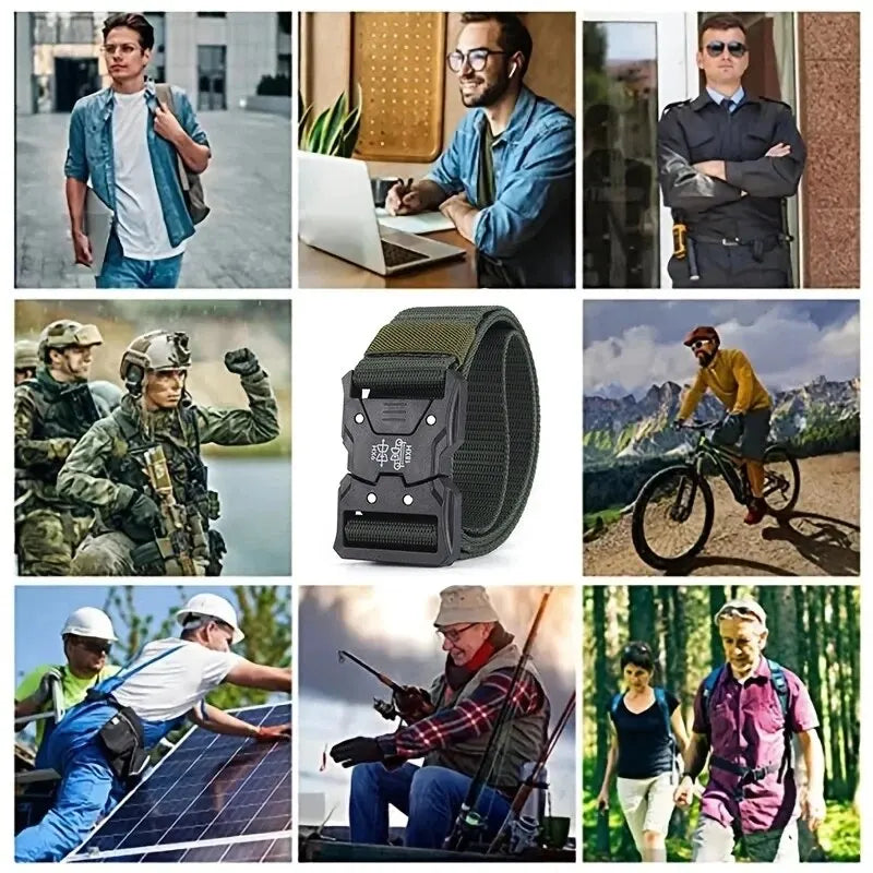 👖🪢 Ανδρική Ζώνη Canvas – Outdoor Multi-Function Casual Belt 🎯 Υψηλής Ποιότητας Ζώνη για Jeans, Σπορ & Καθημερινή Χρήση