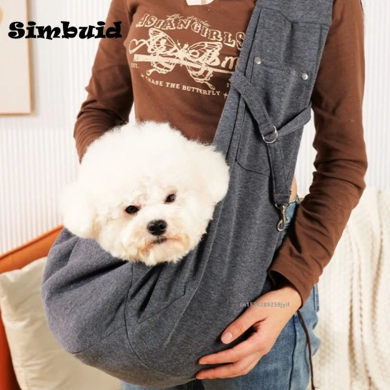 🎒🐾 Comfortable Crossbody Pet Sling Bag – Άνετη Τσάντα Μεταφοράς για Σκύλους & Γάτες 🐶🐱 Πάρ’ το κατοικίδιό σου παντού – με στυλ & άνεση!