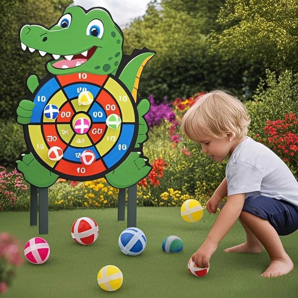 🎯✨ Εκπαιδευτικό Παιχνίδι Dart Board με Sticky Balls – Montessori Παιχνίδι για Παιδιά 3+ 🎁