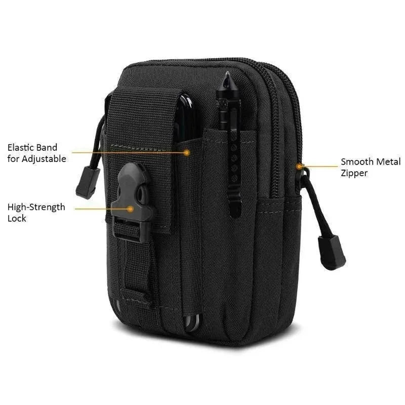🎒📱 Ανδρική Τσαντάκι Ζώνης – Αδιάβροχο Nylon Molle Pouch με Θήκη Κινητού & Πολυχρηστική Σχεδίαση 🛠️🌲