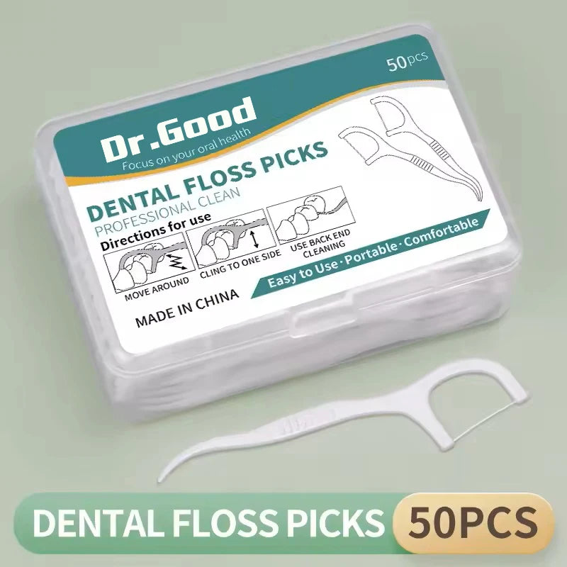 🦷 Dental Floss Sticks – 50/150/300/600/1000 Τεμάχια – Οδοντικό Νήμα Μίας Χρήσης για Στοματική Υγιεινή