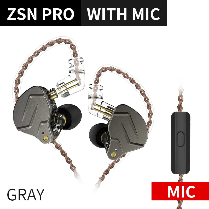 🎧 KZ ZSN PRO – Επαγγελματικά In-Ear Earphones με Hybrid Drive 🎧