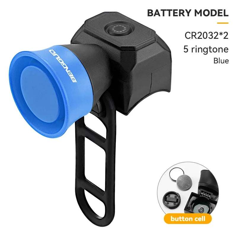 🚴🔔 Ηλεκτρονική Κόρνα Ποδηλάτου – Mini USB Επαναφορτιζόμενη, Αδιάβροχη & Ιδανική για Παιδιά & Ενήλικες 🚦✨