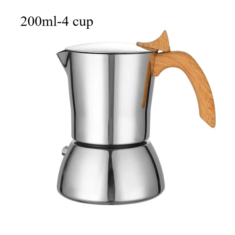 ☕✨ Stainless Steel Moka Pot – Αυθεντικός Ιταλικός Espresso Παντού! ✨☕ Stainless Steel Stovetop Espresso Maker
