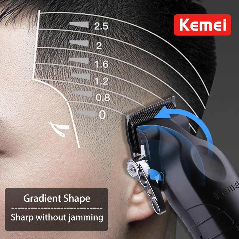 💇♂️⚡ Kemei Hair Clipper & Shaver Kit – Επαγγελματική Κουρευτική & Ξυριστική Μηχανή Ανδρών (KM-2296 / KM-2299 / KM-1102)