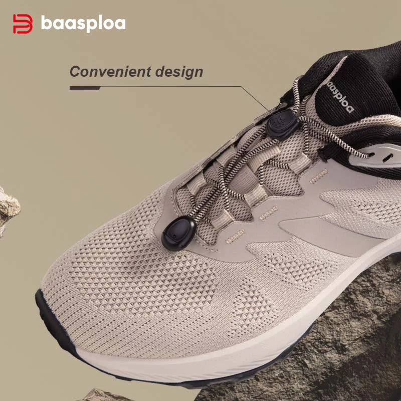 👟 Baasploa Ανδρικά Παπούτσια Πεζοπορίας – Καλοκαίρι 2025 Mesh Breathable Outdoor Sneakers 🌿🏞