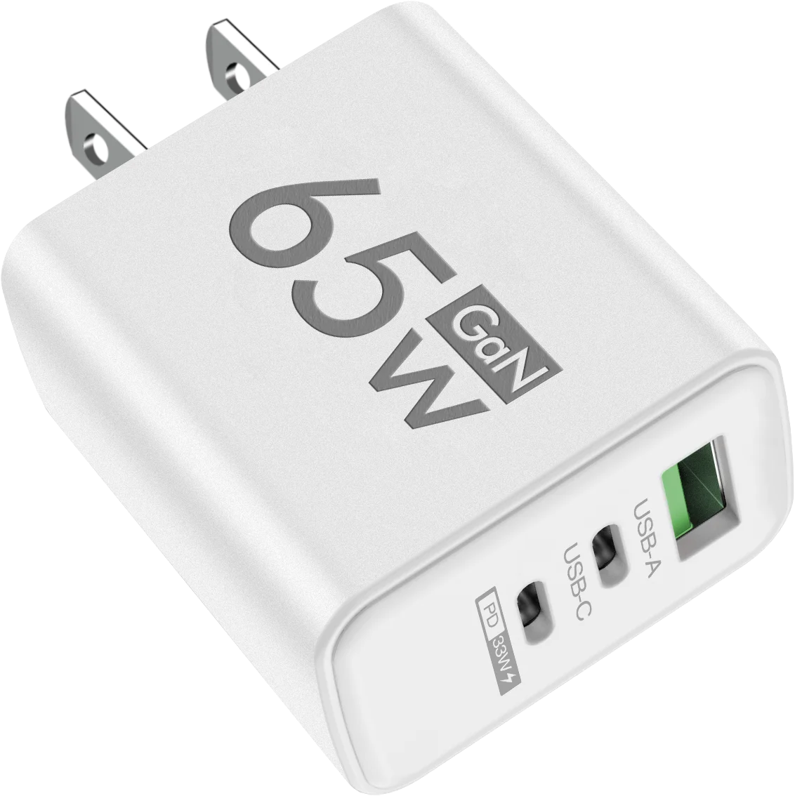 ⚡🔋 Total 65W GaN USB PD Charger – Φορτιστής Τοίχου 3 Θυρών για Γρήγορη Φόρτιση 📱💻