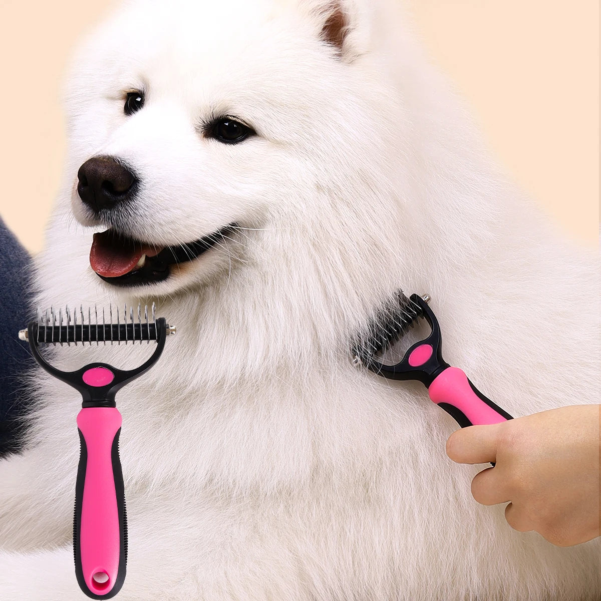🪮🐾 Double-Sided Pet Knot Comb – Χτένα Αφαίρεσης Κόμπων για Σκύλους & Γάτες ✂️🐶🐱 Τέλος στους κόμπους & τις μπλεγμένες τρίχες – με εργονομική σχεδίαση & υψηλή απόδοση!