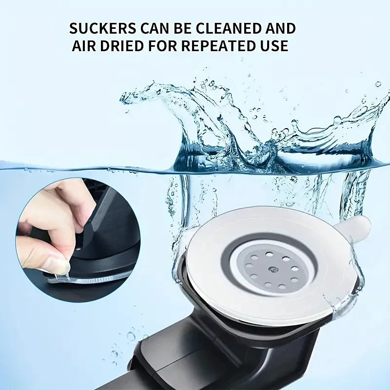 🚗📱 Universal Car Phone Holder – Σταθερό & Ευέλικτο σε Κάθε Διαδρομή! 📱🚗 360° Rotation | Windshield & Dashboard Mount | Strong Suction Cup