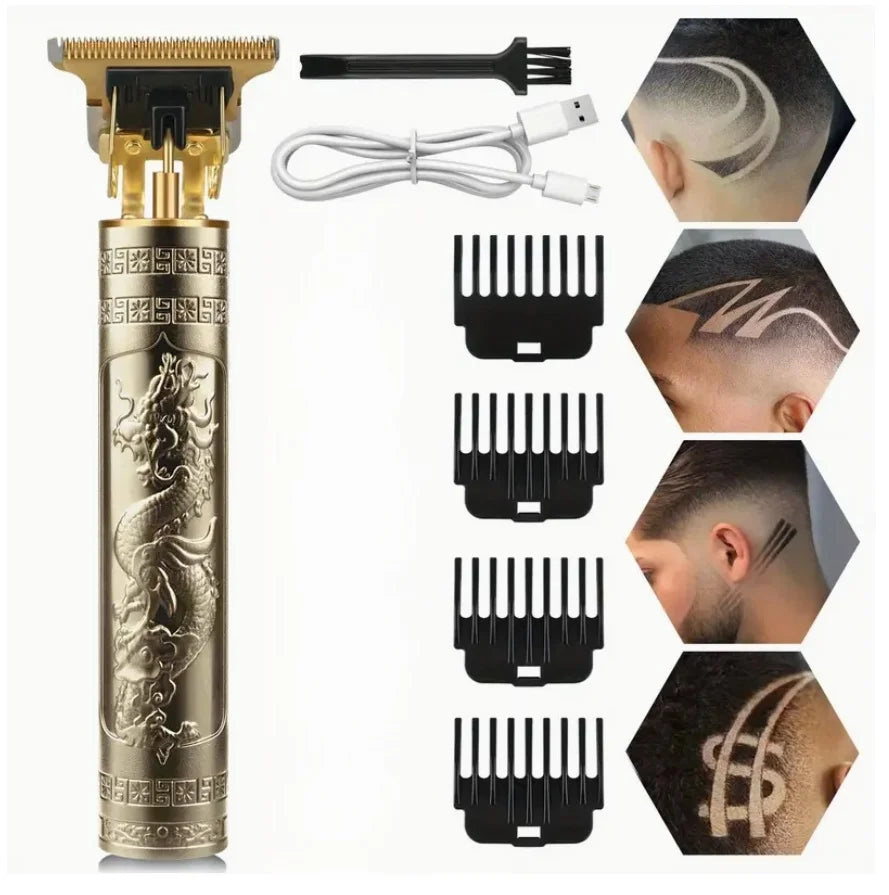 ✂️⚡ Men’s Pro Clipper – Απόλυτο Cordless Trimmer για Μαλλιά & Γένια! ⚡✂️ USB Rechargeable | Professional Hair & Beard Trimmer | Cordless Grooming Kit