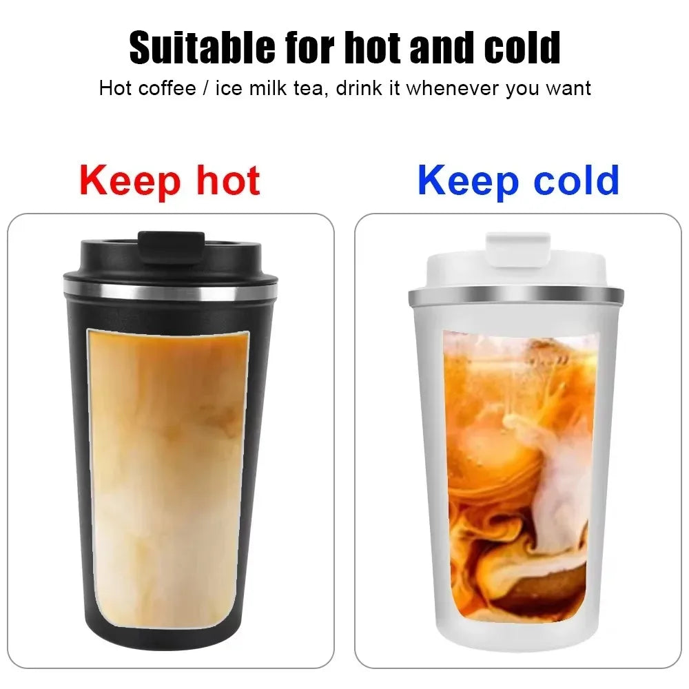 🌡️ Thermo Café Mug 380ml/510ml | Διπλή Μόνωση Ανοξείδωτο Θερμός | Καφές, Τσάι & Ροφήματα On-the-Go
