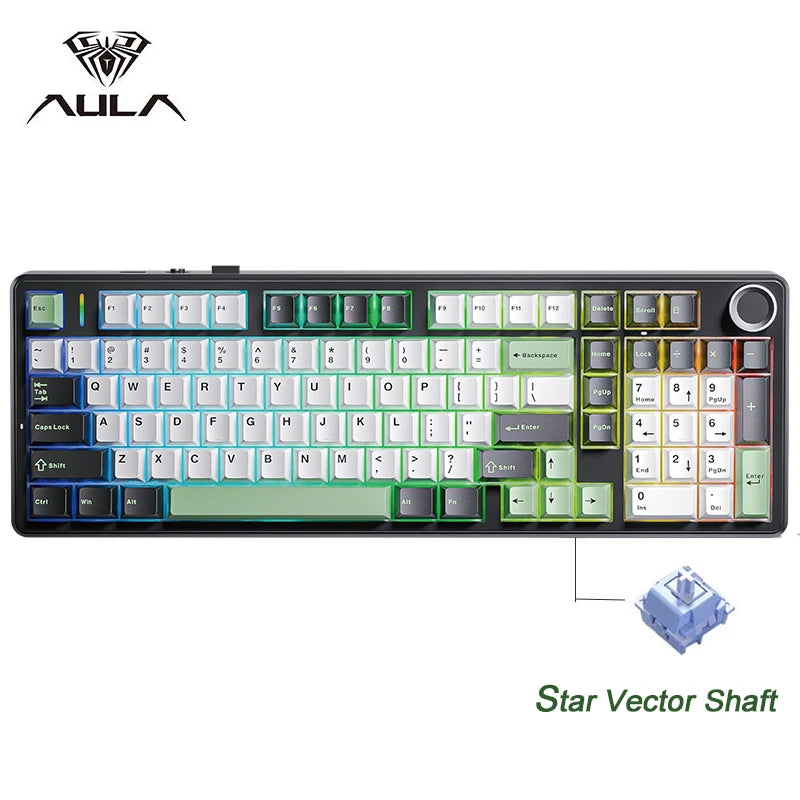⌨️🎮 AULA F99PRO Gaming Keyboard – Pro-Level Εμπειρία Πληκτρολόγησης με 3 Τρόπους Σύνδεσης & Gasket Design!
