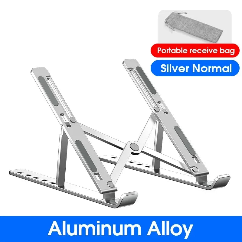 💻✨ N8 Double-Layer Laptop Stand – Αλουμινένια Αναδιπλούμενη Βάση Γραφείου 🎯