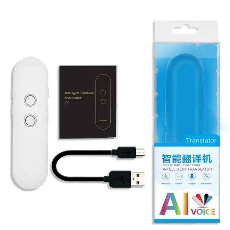 🌍 T4 Portable Wireless Smart Translator – 40 Γλώσσες, Διπλής Κατεύθυνσης, Σε Πραγματικό Χρόνο
