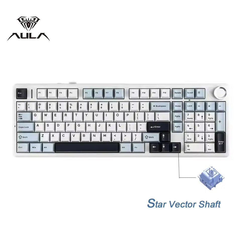 ⌨️🎮 AULA F99PRO Gaming Keyboard – Pro-Level Εμπειρία Πληκτρολόγησης με 3 Τρόπους Σύνδεσης & Gasket Design!