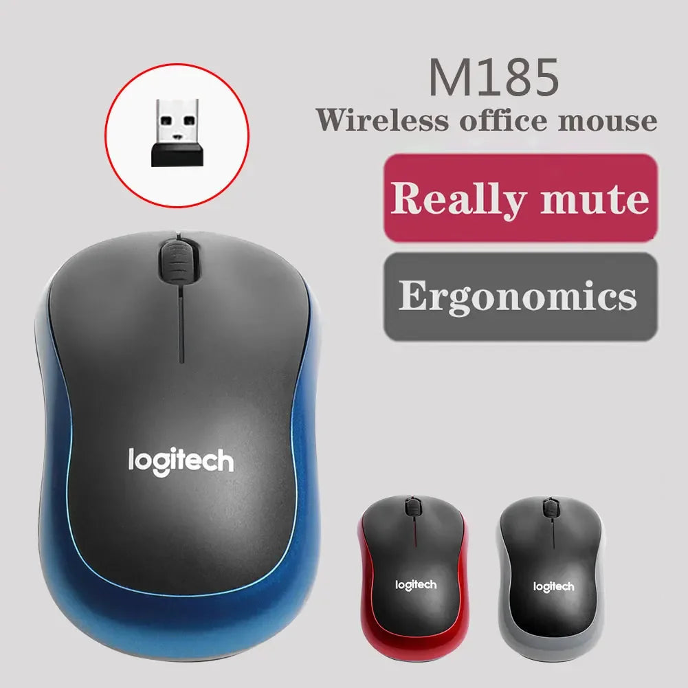 🖱️ Logitech M185 Wireless Mouse – 2.4GHz, 1000DPI, Εργονομικός & Φορητός 🔋 Καθημερινή άνεση με αξιοπιστία Logitech – για εργασία, gaming και φορητή χρήση