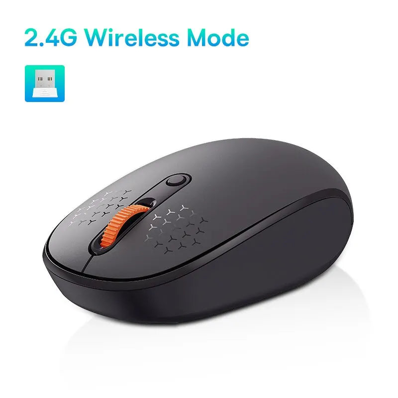 🖱️✨ Baseus F01B Ασύρματο Mouse – Bluetooth 5.0 & 2.4G, Silent Click & 1600 DPI 🎮💻