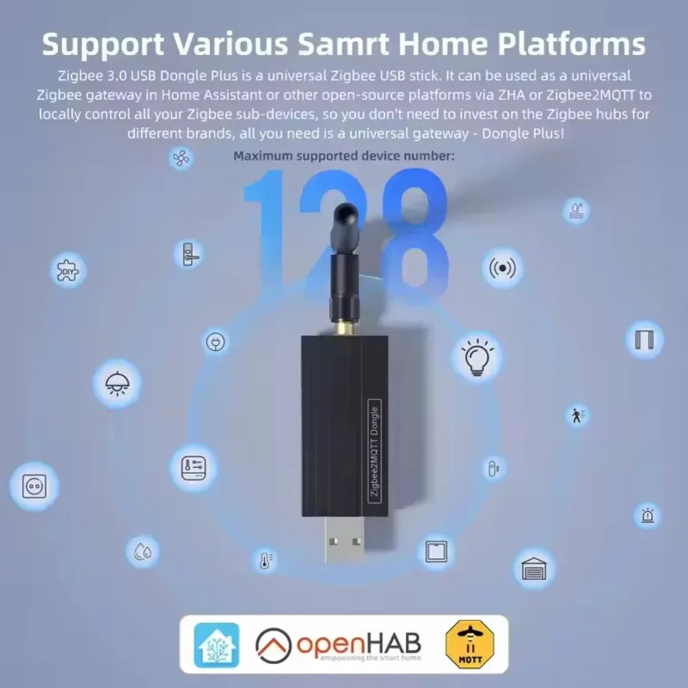 🔌 ZBDongle-P Wireless Zigbee 3.0 Gateway – USB Interface | Zigbee2MQTT | ZHA | OpenHAB | Home Assistant