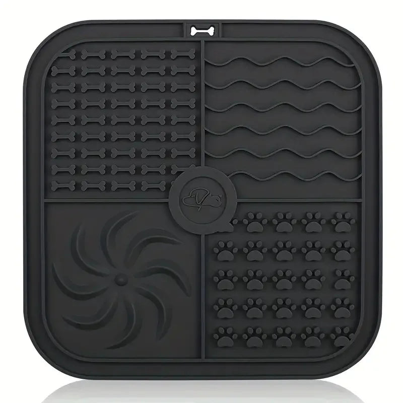 Silicone Lick Mat 🐶🍽️ | Slow Feeder & Distraction Pad 🛁 | Suction Base 🧲 | For Training & Bath Time ✅