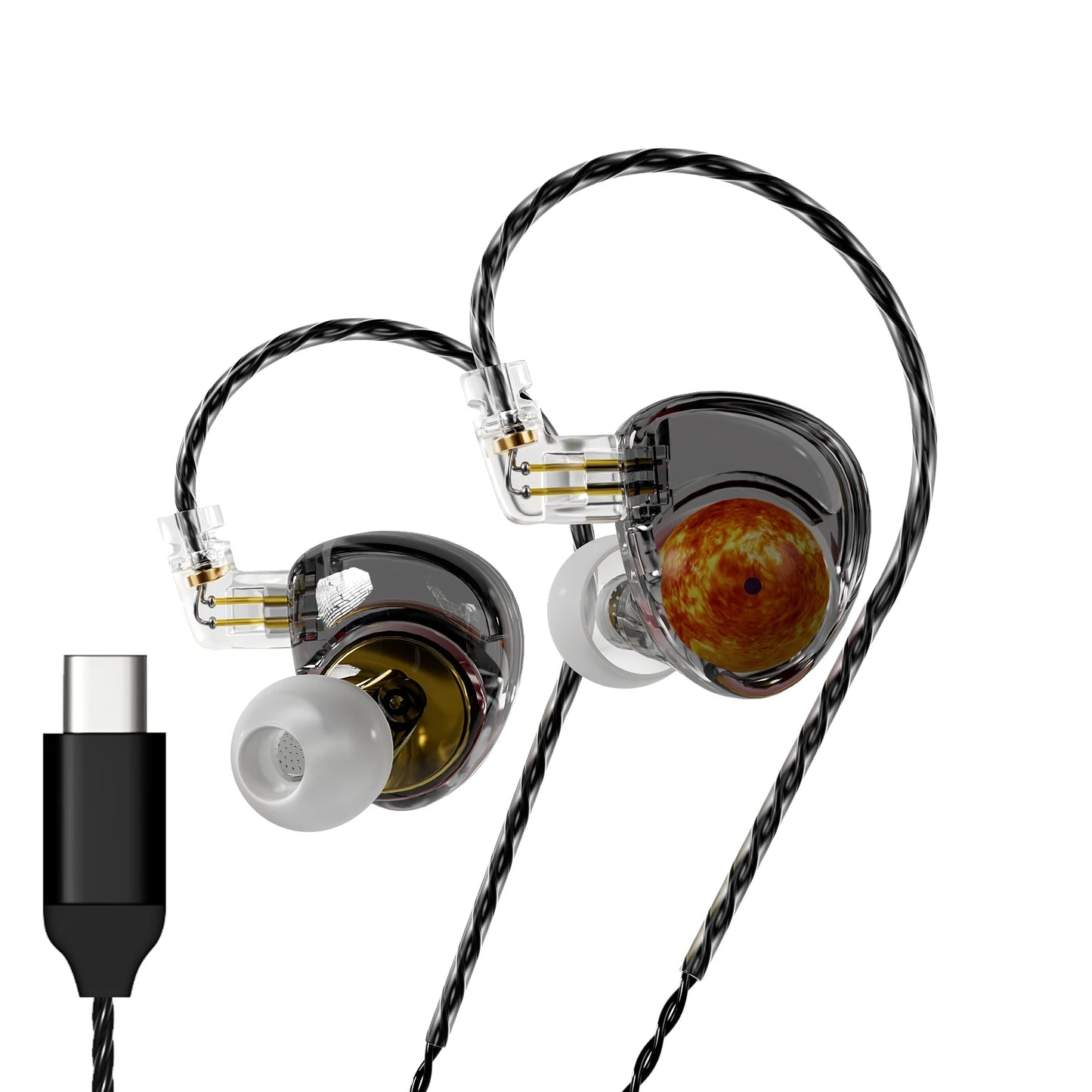 🎧 ND Planet – Ενσύρματα In-Ear HIFI Ακουστικά με 12mm Διπλό Μαγνητικό & Διπλό Θάλαμο Διάφραγμα Επενδυμένο με Βηρύλλιο