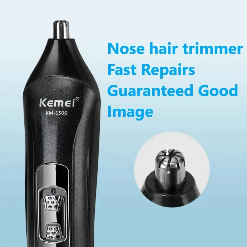🧔✨ Kemei KM-1506 3 σε 1 – Ηλεκτρική Ξυριστική Μηχανή & Trimmer με USB Φόρτιση ⚡