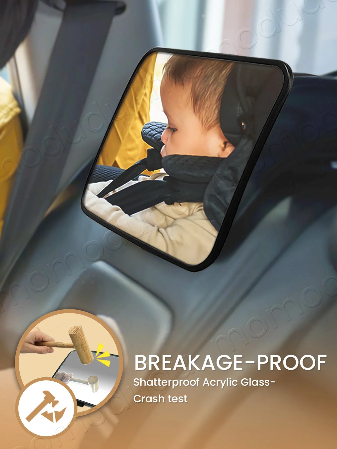 👶🚗 Baby Car Mirror – Αντιθραυστικός Καθρέφτης Αυτοκινήτου για Μωρά 🎯