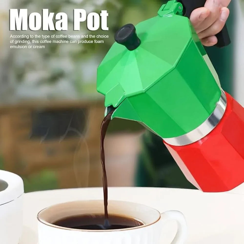 ☕✨ Κλασική Αλουμινένια Moka Pot – Ιταλικός Espresso στο Σπίτι ή στη Βόλτα! ✨☕ Aluminum Moka Coffee Pot – Italian Style Stovetop Espresso Maker