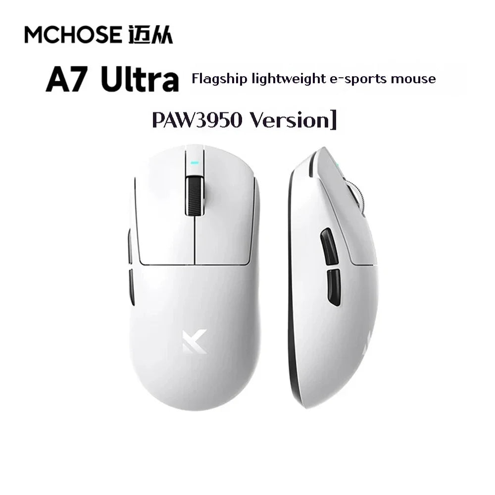 🎮🖱️ MCHOSE A7 Ultra Wireless Gaming Mouse – Απόλυτη ακρίβεια στα χέρια σου! Επαγγελματικό gaming με 8K polling rate, PAW3950 sensor και σχεδιασμό για μεγάλα χέρια! 👑🔥