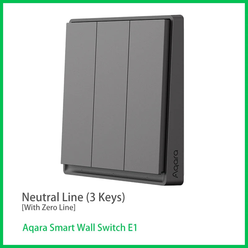 🔌✨ Aqara Smart Wall Switch E1 – Zigbee 3.0 WiFi Wireless Light Switch ✨🔌 Μοντέλο: QBKG38LM / QBKG39LM / QBKG40LM / QBKG41LM