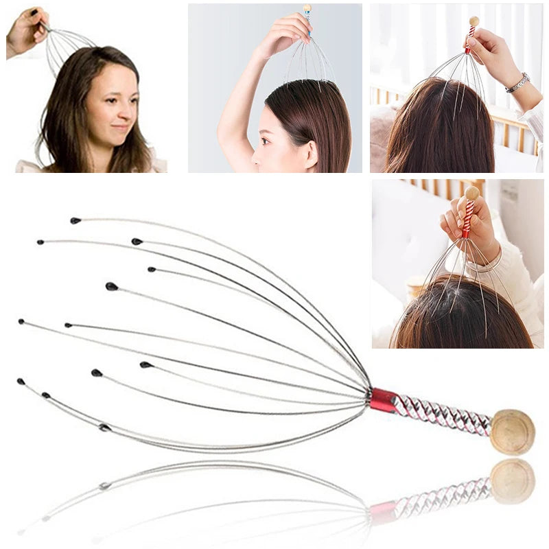 💆♂️🐙 Octopus Head Massager – Σκρατσαριστήρι Κεφαλής για Απόλυτη Χαλάρωση & Ανακούφιση