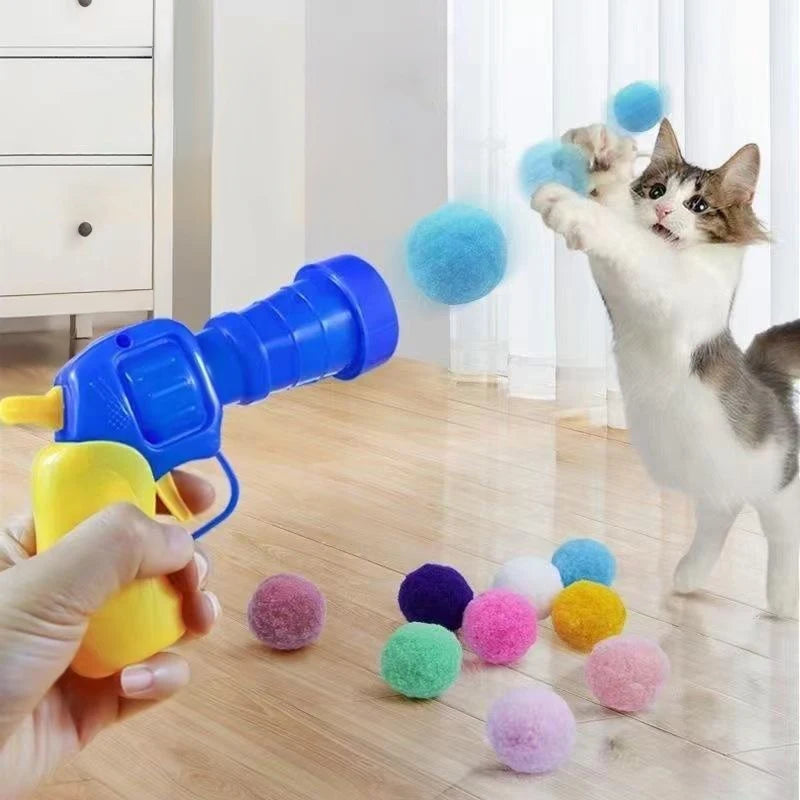 Cat Plush Ball Shooter 🐱🔫 | Silent Shooting Game 🎯 | Anti-Stress Fun 😻 | Soft Balls Included 🧸 | Interactive Cat Toy ✅