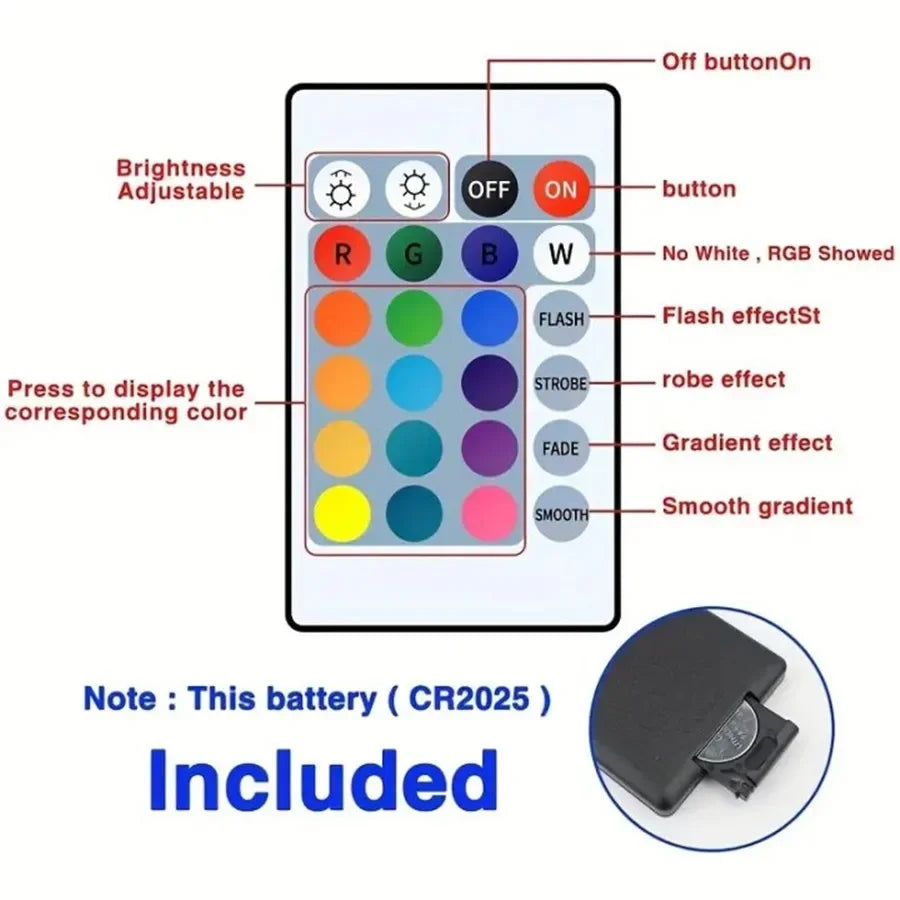 🌈📱 RGB LED Strip Lights – Smart Bluetooth SMD 5050 με APP & 24Key Remote ✨ Για TV Backlight & Home Decor