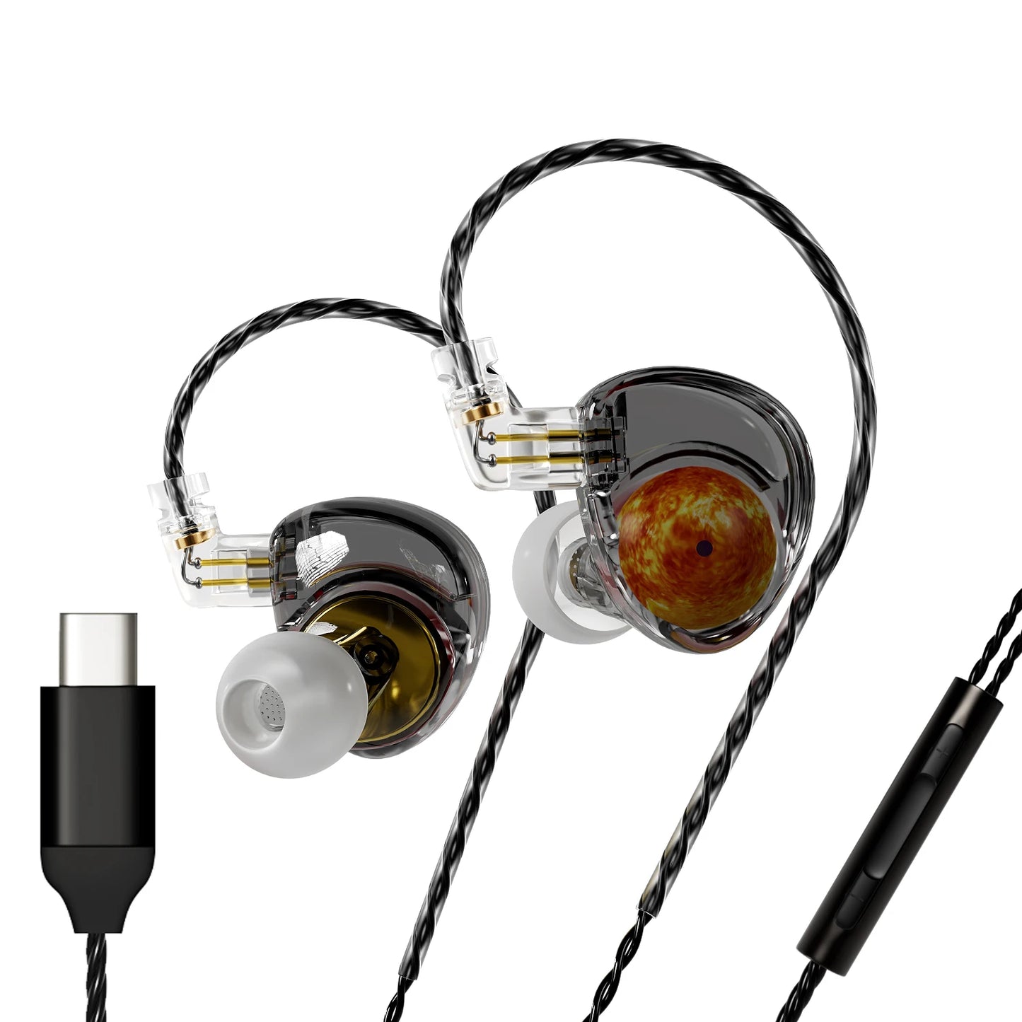 🎧 ND Planet – Ενσύρματα In-Ear HIFI Ακουστικά με 12mm Διπλό Μαγνητικό & Διπλό Θάλαμο Διάφραγμα Επενδυμένο με Βηρύλλιο