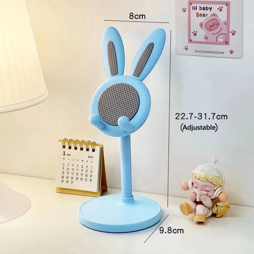 🐇 Cute Rabbit Phone Holder Stand – Ρυθμιζόμενη Βάση Κινητού