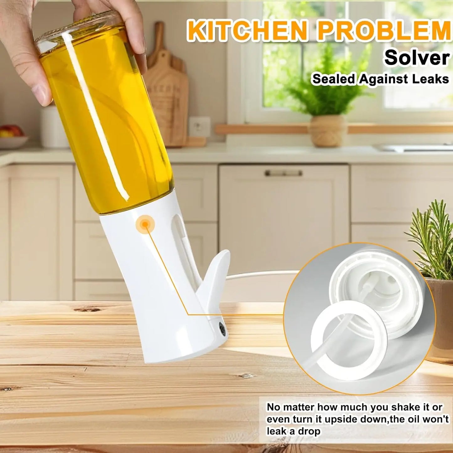 🫒✨ Olive Oil Mister – Γυάλινο Μπουκάλι Ψεκασμού για Μαγειρική 🍳 Air Fryer & Kitchen Accessory