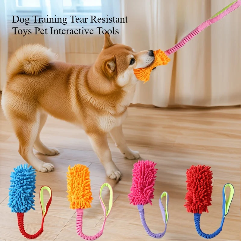 Dog Training Rope Toy 🐶🪢 | Plush + Rope Ball 🎾 | Bite-Resistant & Anti-Tear 💪 | Teeth Cleaning & Puzzle Play 🧠