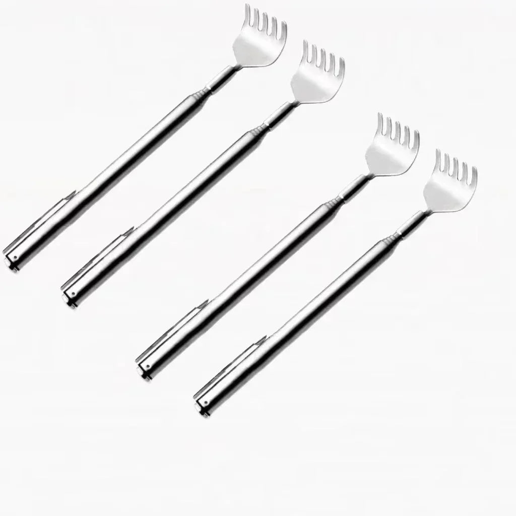 ✨ Practical Telescopic Pocket Scratching Massage Kit – Ανοξείδωτο Επεκτεινόμενο Scratcher Χεριού με Pen Clip 🖊️🖐️