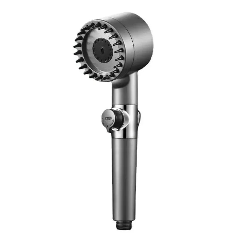 🚿 Τηλέφωνο Ντους Υψηλής Πίεσης με Φίλτρο & Massage Brush – 3 Λειτουργίες & Rain Faucet Design