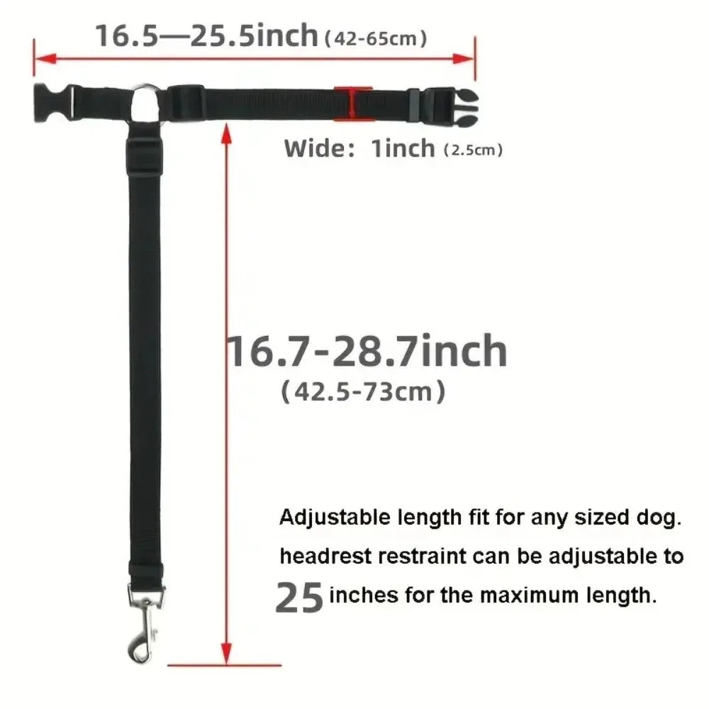 🚘🐾 Adjustable Pet Car Seat Belt – Ζώνη Ασφαλείας Καθίσματος για Μικρούς Σκύλους & Γάτες 🛡️🐶 Ασφαλείς μετακινήσεις χωρίς άγχος – εύκολη σύνδεση στο προσκέφαλο!