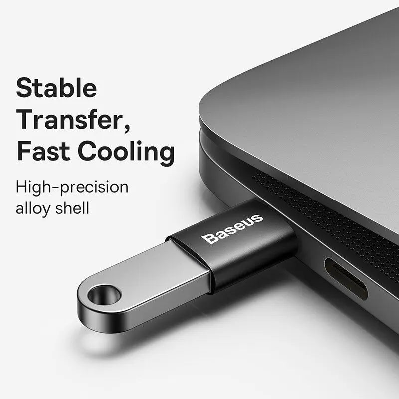 🔌 Baseus USB OTG Data Transfer Adapter – Type-C Female to USB Male Converter