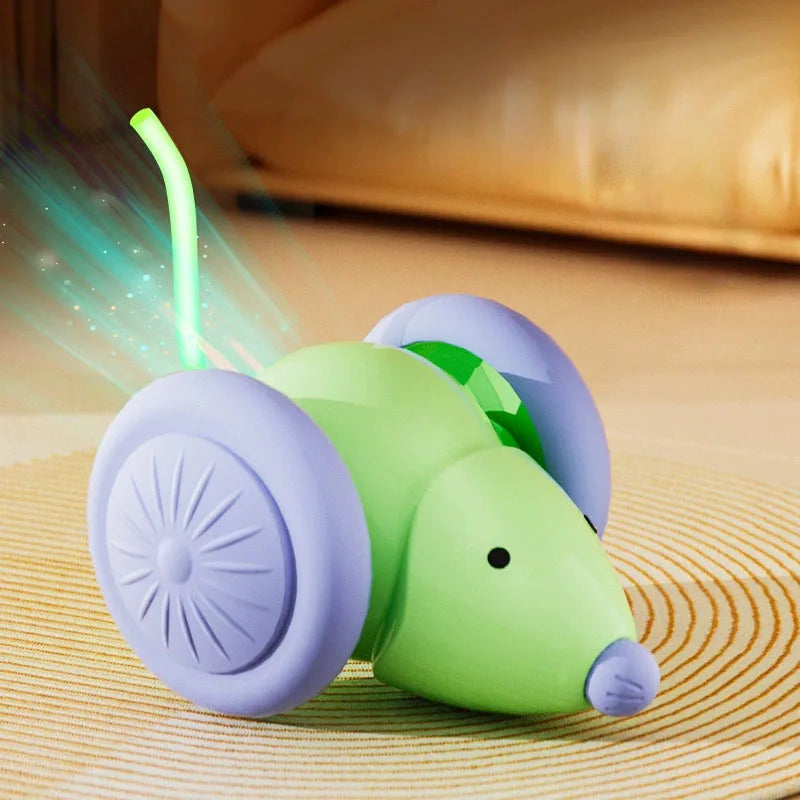 Electric Mouse Car 🐭🚗 | Interactive Cat Toy 🤖 | Smart Obstacle Avoidance 🧠 | Silent & Automatic Teaser 🎮 | Endless Fun 😻