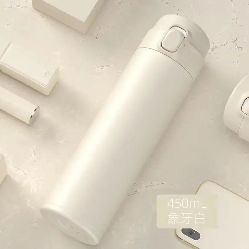 🚗 Thermos Water Bottle 450ml | Ανοξείδωτο Ατσάλι | Vacuum Flask Ζεστά & Κρύα Ροφήματα