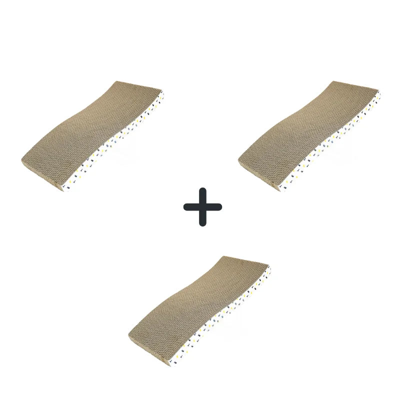 🐱 Ξύλινη Ξύστρα & Κρεβατάκι για Γάτες – Cat Scratching Board | Ανθεκτική Αναστρέψιμη Επιφάνεια από Χαρτόνι με Catnip