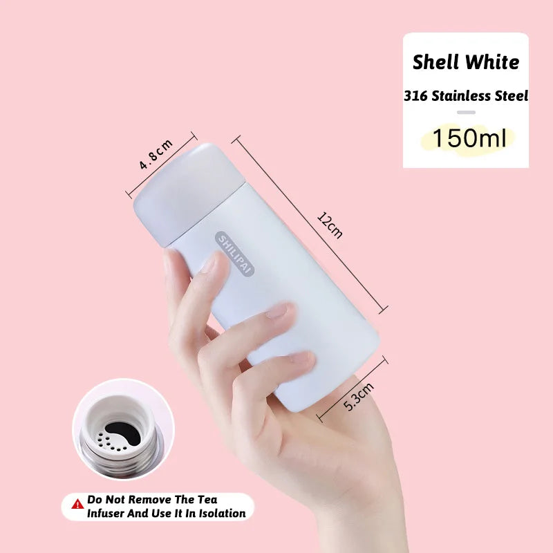 🥤 Mini Θερμός Κούπα 150ml | 304 Stainless Steel Travel Tumbler – Vacuum Insulated Portable Thermos Cup