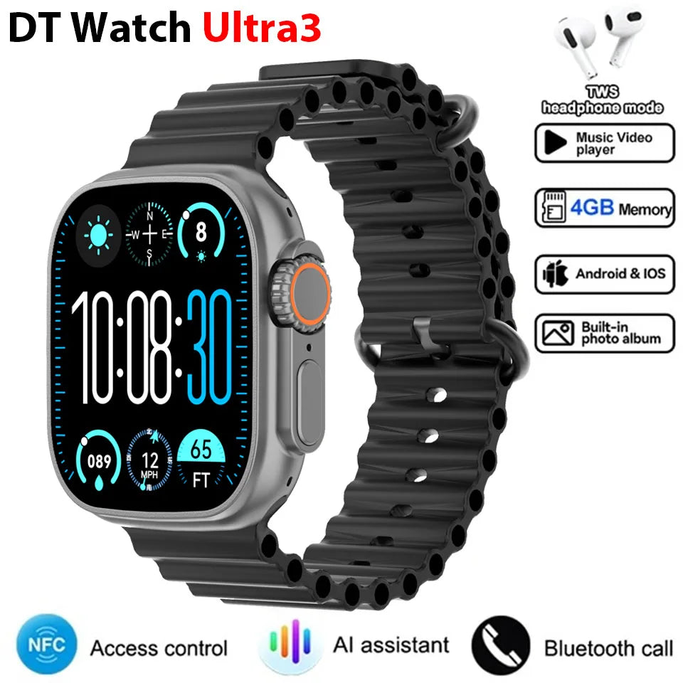 🚀 DT Ultra 3 Pro – Το απόλυτο Smartwatch με Google Maps & 32GB μνήμη! 🚀