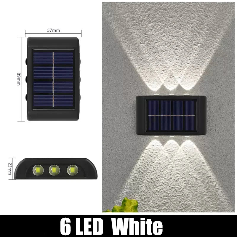 🌞✨ Solar LED Wall Lights – Διακόσμηση & Ατμόσφαιρα στον Κήπο σου! ✨🌞 1pc | 6-10 LEDs | Outdoor Decorative Landscape Lighting