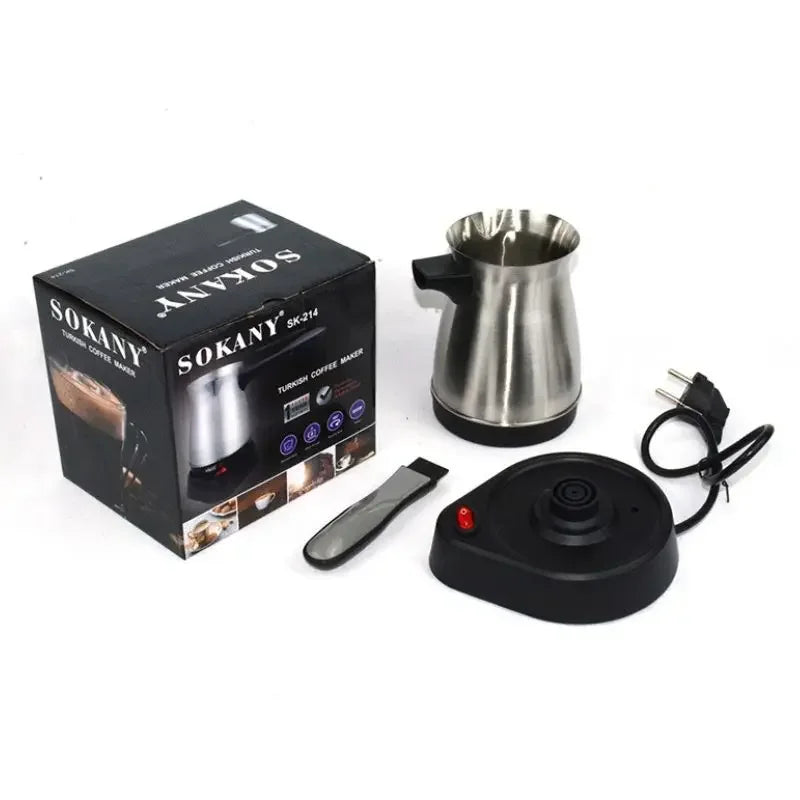 ☕⚡ Ηλεκτρική Καφετιέρα Moka 600W – Πρακτική & Πολυχρηστική! ⚡☕ 600W Electric Coffee Maker – 500ml Detached Italian Moka Pot