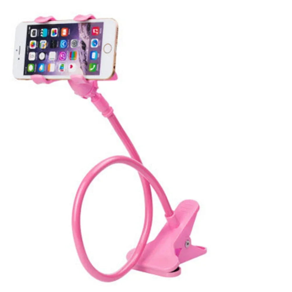 📱🛋️ Lazy Bedside & Desktop Bracket – Ευλύγιστη Βάση Κινητού με Μακρύ Βραχίονα 360° 🔄