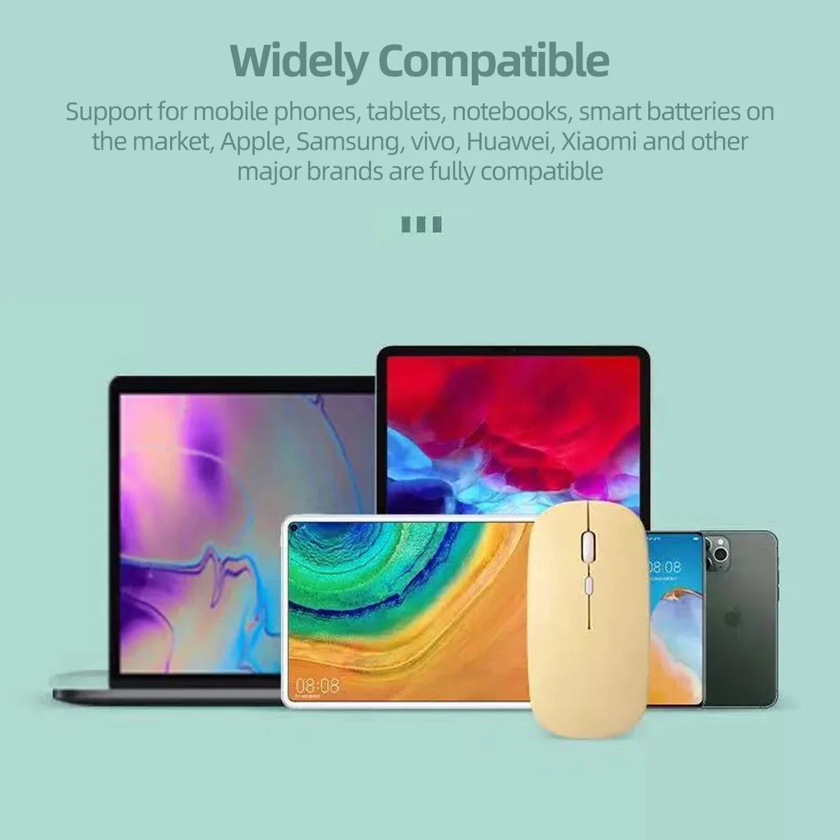 🖱️🔋 Ασύρματο Bluetooth Mouse για Tablet & Laptop – Ιδανικό για φορητές συσκευές με BT σύνδεση!